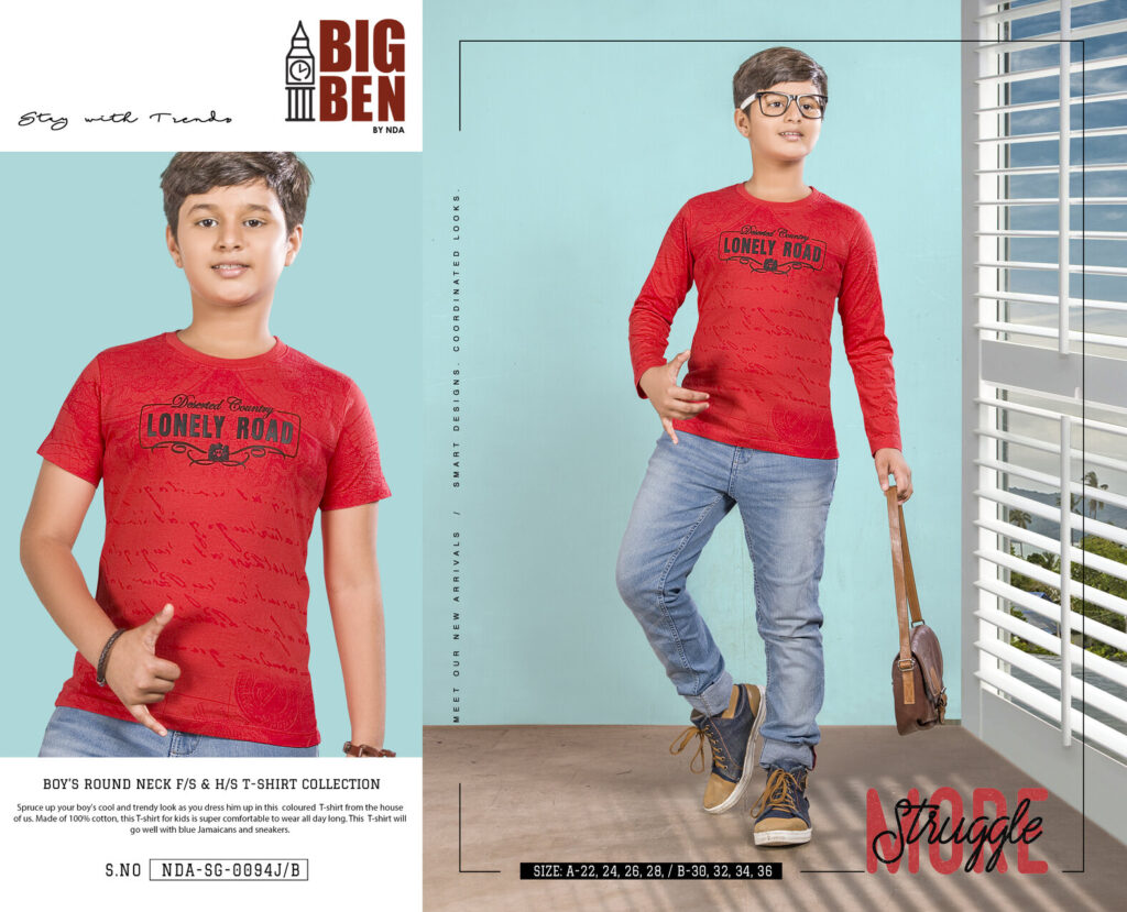 Kids Round Neck Printed Tshirts Manufacturers & Suppliers in Tirupur